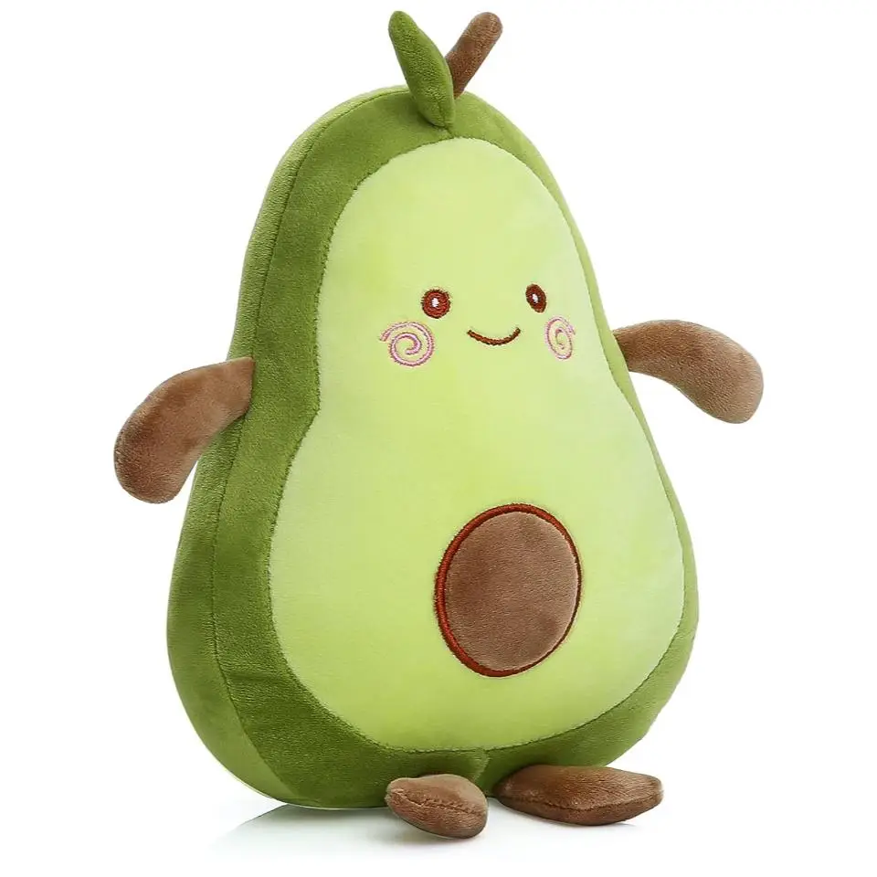 Home Avocado Shaped Plush Toys for Mummy Fun Time, 1 Count Soft Fruit-Shaped Pillow