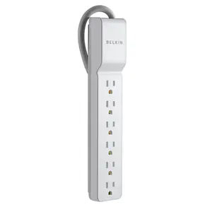 Belkin 6-Outlet Surge Protector Rotating Plug, 8 ft. Cord