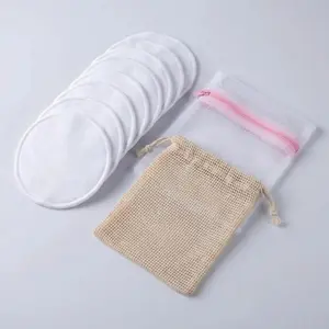 10 Pack Washable Reusable Nursing Pads, Includes Laundry Bag and Cotton Mesh Bag, Durable Breastfeeding Essentials