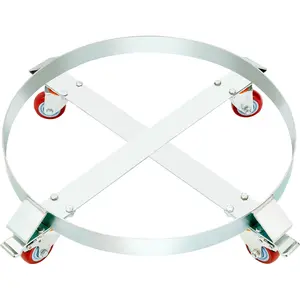 VEVOR 2PCS 55 Gallon Heavy Duty Drum Dolly, 1000 lbs Load Capacity, Barrel Dolly Cart Drum Caddy, Non Tipping Hand Truck Capacity Dollies with Steel Frame 4 Swivel Casters Wheel, for Drum Handling