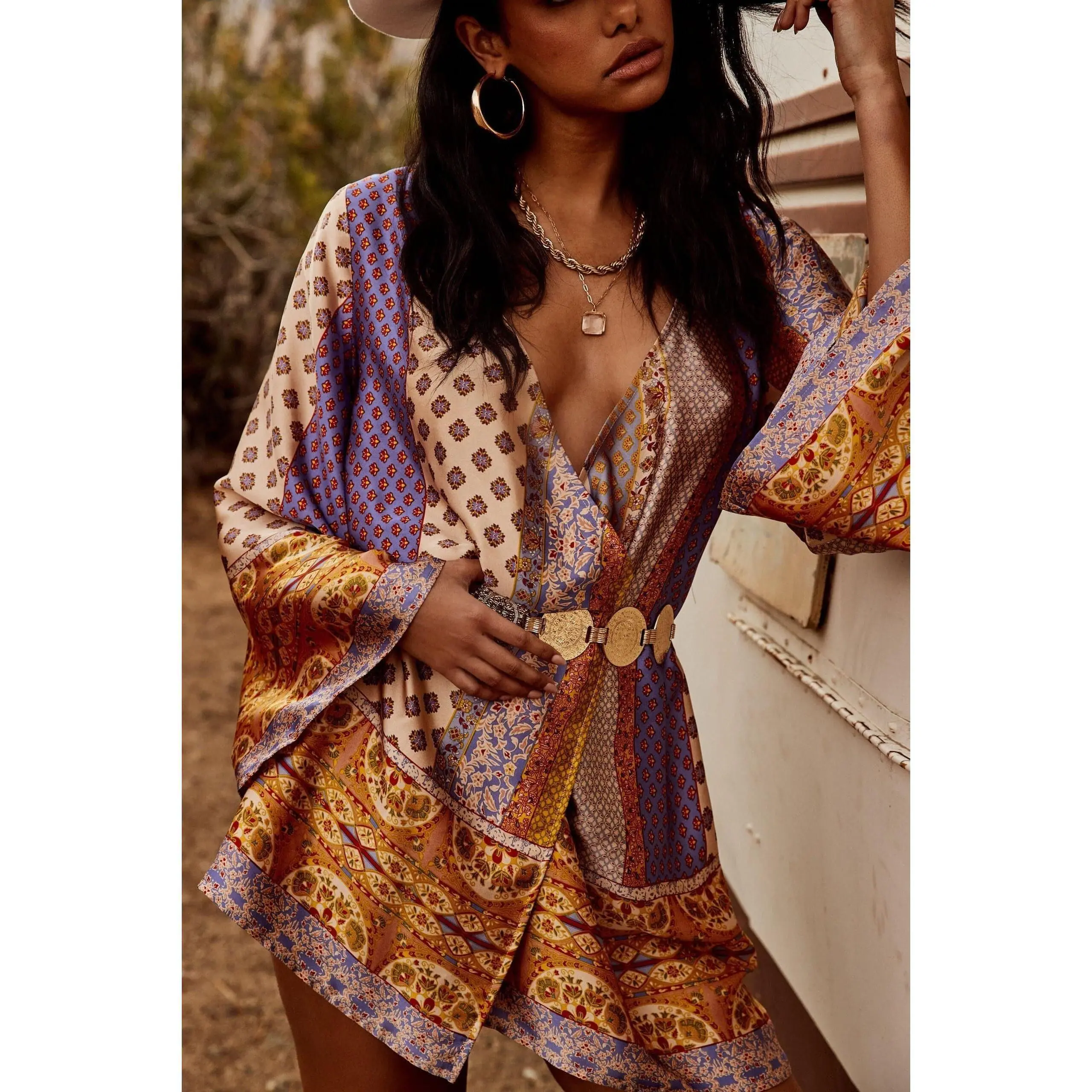 Gold Standard Multicolored Kimono Dress - TikTok Shop Gold Standard Multicolored Kimono Dress - TikTok Shop