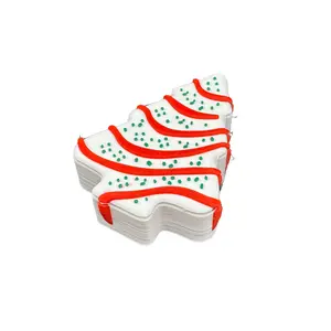 Little Debra Christmas Tree Cake Container Utensils Kitchen