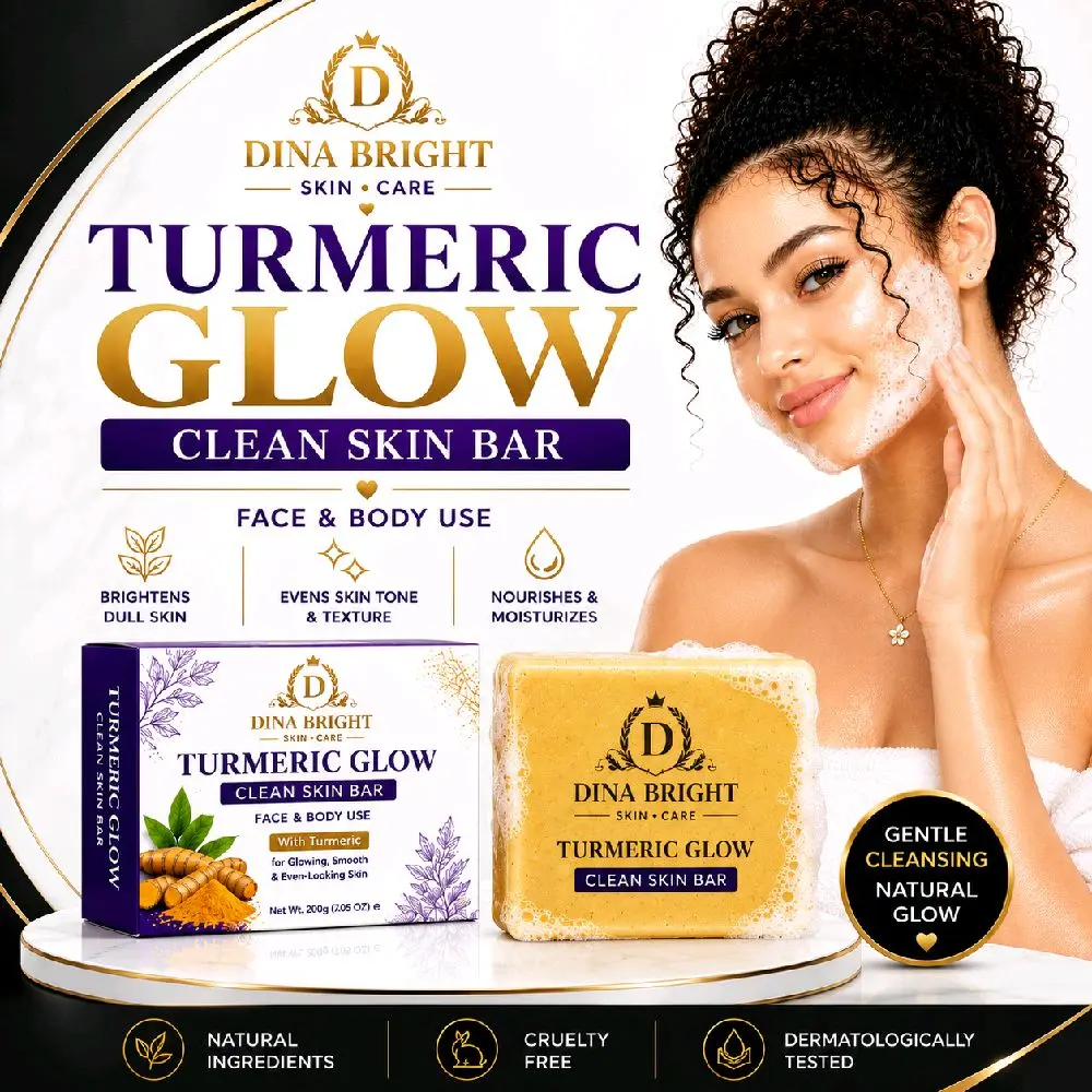 TUMERIC GLOW CLEAN SKIN BAR.