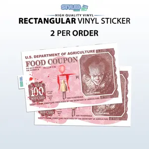 Halloween food coupons credit/rectangle vinyl stickers stickers Halloween food coupons credit/rectangle vinyl stickers stickers