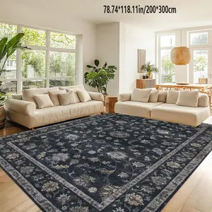 Retro Bohemian retro regional carpet machine washable home decor Vintage Printed Rugs sofa coffee table mat bedside mat kitchen study home carpet mat