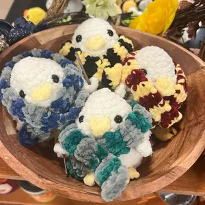 Crochet plush wizard chick, amigurumi chicken