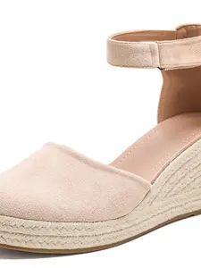 Women's Wedge Sandals, Vintage Bohemian Style, Open Toe Heeled Shoes, Fashionable Beach Party Holiday Wear, Sexy Thick Sole Sneakers, Boho Style Wedge