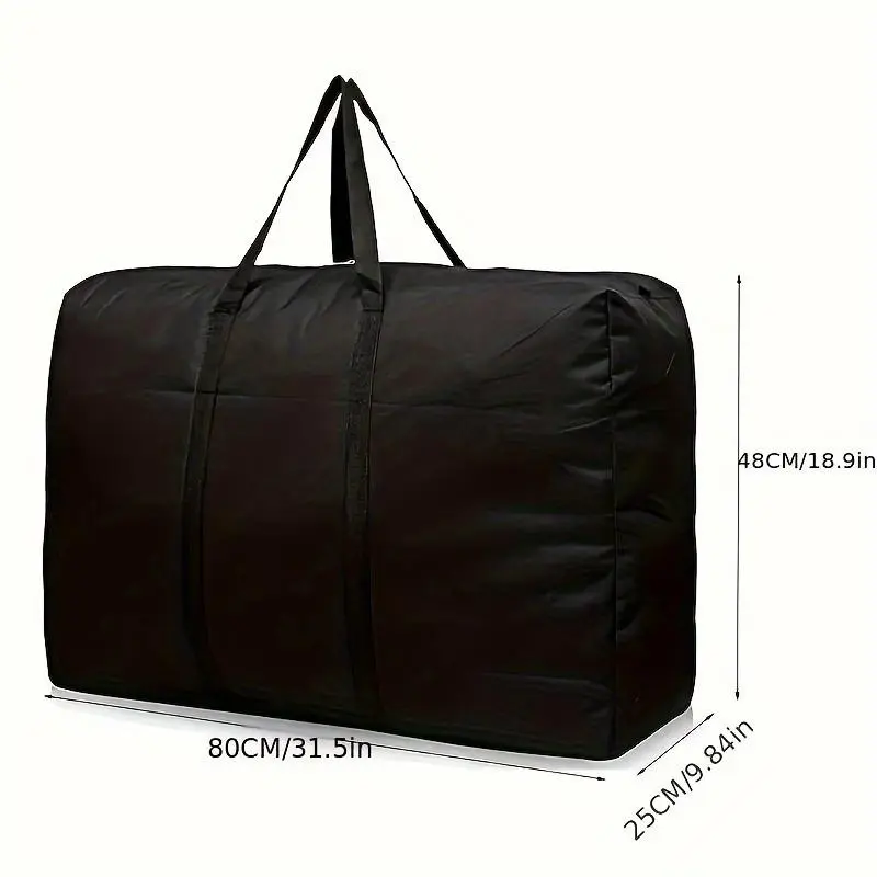 1 sturdy oversized storage bag for moving, travel, and dorms - Durable luggage bag with double zippers and reinforced handles (for vehicles)