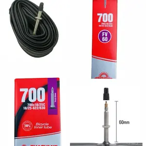 (2 Pack) 700x18-25c Bicycle Inner Tubes 28” wide 60mm Presta Valve 700x25c 700c For enhanced performance Road Bike Hybrid Bikes