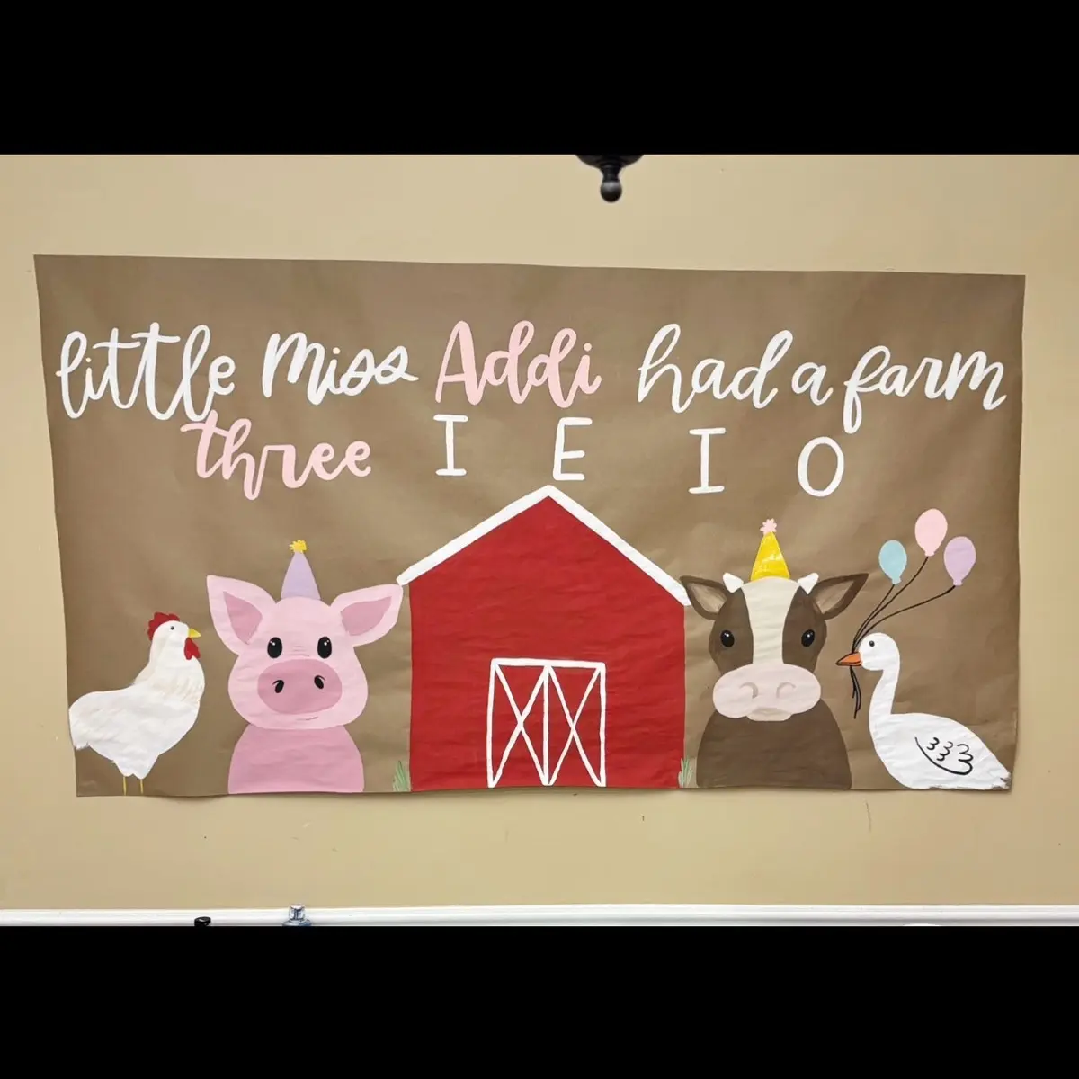 Hand painted paper banner- completely custom