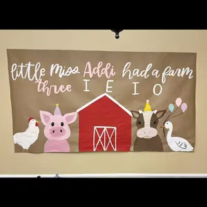 Hand painted paper banner- completely custom