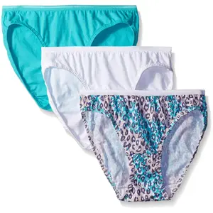 Fruit of the Loom Women`s 3 Pack Assorted Cotton Bikini Panties