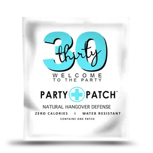 Party Patch - 30th Birthday Patch with Zero Calories, Water-Resistant Recovery Patch for Parties and Nights Out Masks Comfortable