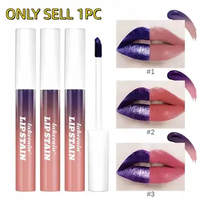 Long-lasting Lip Stain Kit, Peel Off Lip Tint, Waterproof Lip Stain, Natural Matte Lip Stain Kit, Cosmetic Makeup Accessories for Women