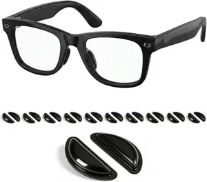 Compatible with Ray-Ban Meta Wayfarer Eyeglass Nose Pad, 8 Pairs Soft Silicone Anti Slip Replacement Nose Pads