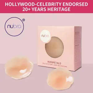 Nubra Lifting & Push-Up Nipple Covers – Reusable, waterproof and self-adhesive lift pasties, hypoallergenic sticky silicone nipple covers with free travel box. Perfect for summer outfits and summer-style looks bra 38 ddd