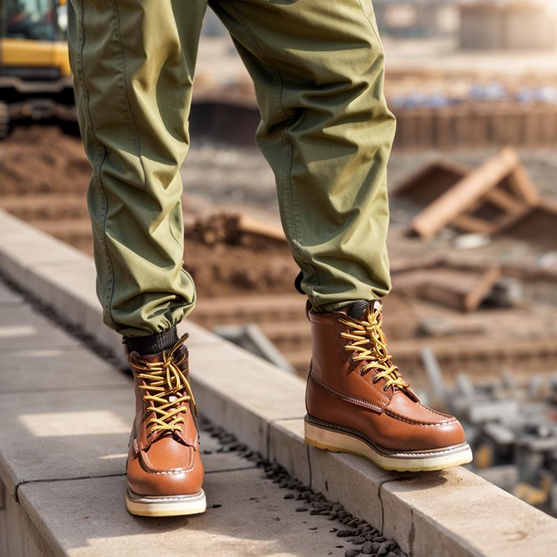 DieHard Men's Stylish Classic 6" SureTrack Soft Toe Leather Slip Resistant Durable Breathable Work Boot 84994 Shoe Footwear botas para hombres boots for men mens boots work boots