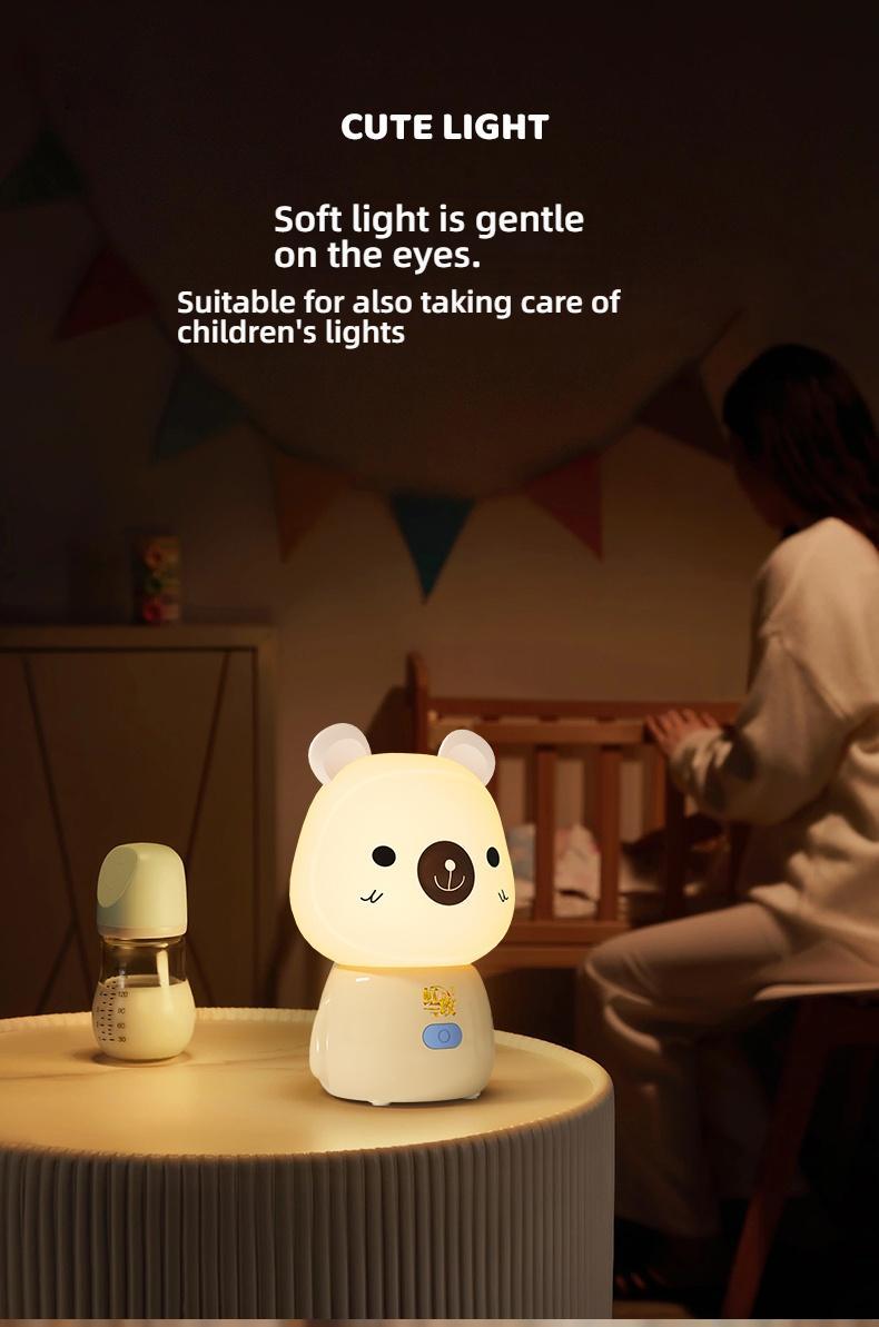 Cute Bluetooth Night Light with App Control - Stepless Dimming, Timer, Colorful Light, Bluetooth Music, Ideal for Sleep & Gift Giving, Perfect for Kids and Bedrooms