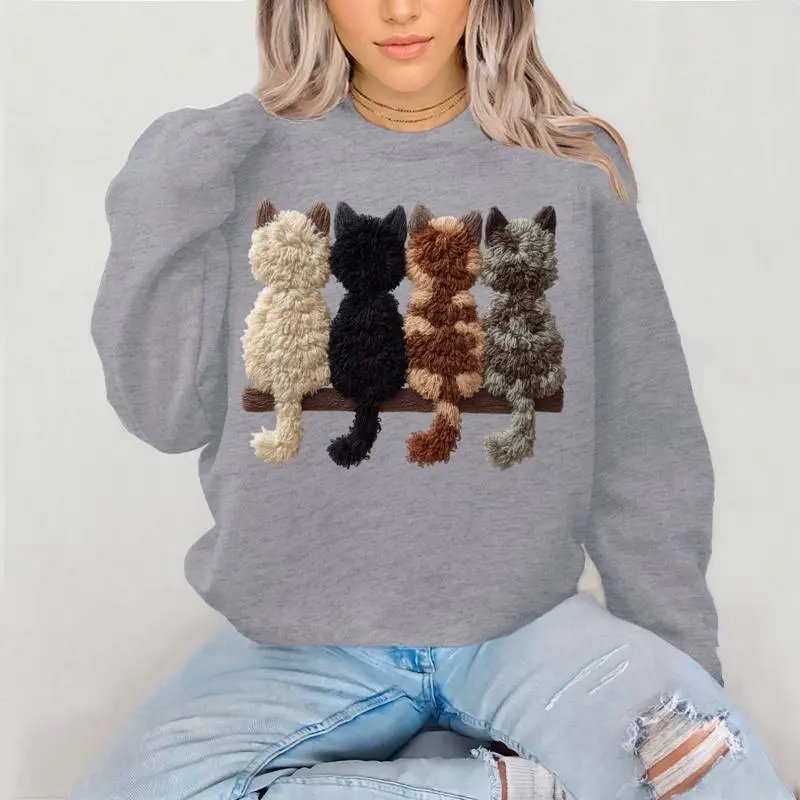 4 Yarn Kittens Crewneck Sweatshirt