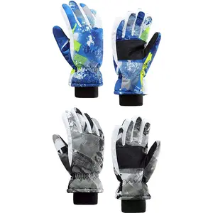 2pcs Ski Gloves And Ski Socks Set Kids Waterproof Warm Winter Ski Gloves for Boys & Girls - Sport Mittens Kids Waterproof Winter Gloves Warm Snow Gloves Boys Girls Ski Gloves Toddler Gloves Windproof Children
