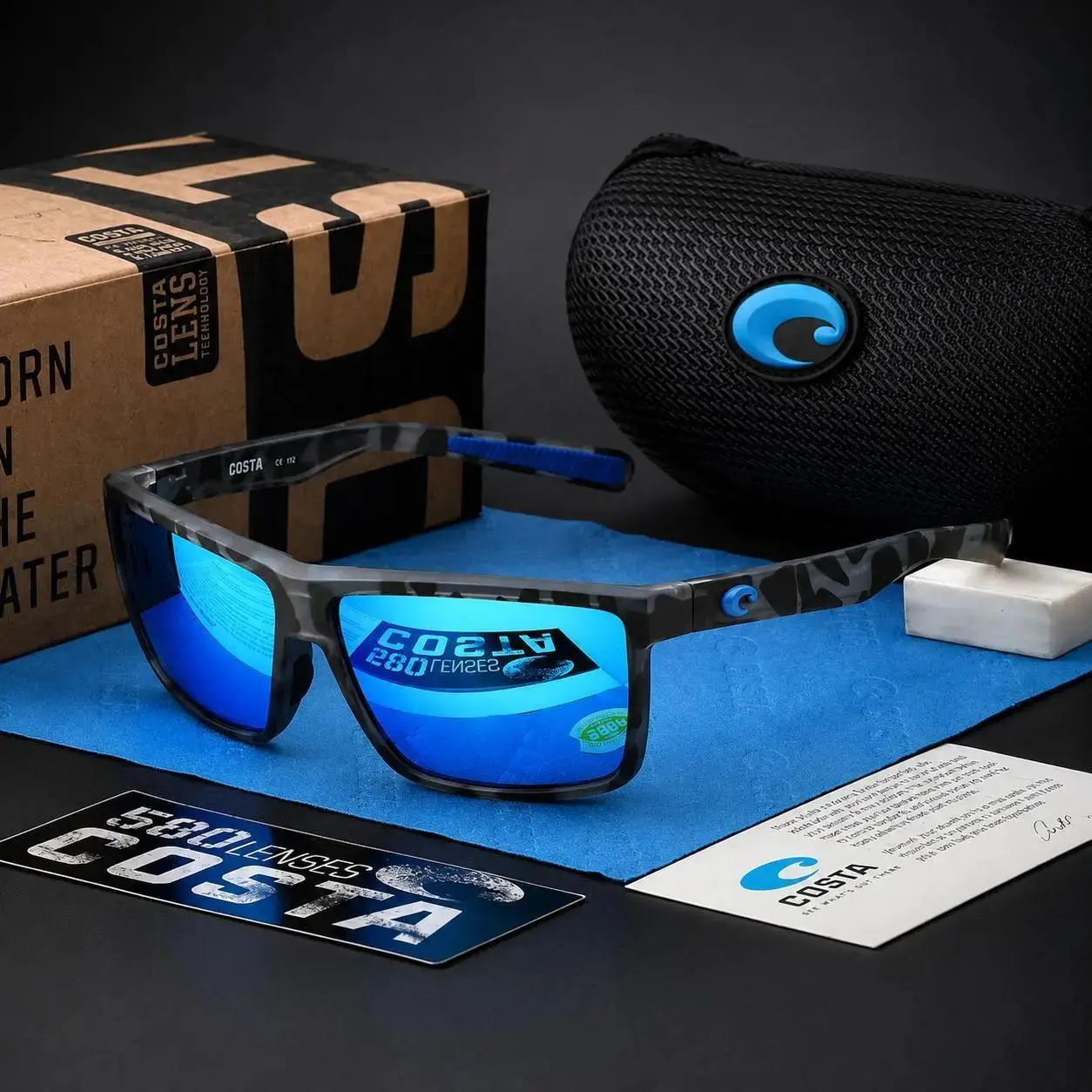 Full Box Costa Del Mar Rinconcito Polarized Sport Sunglasses UV Protection Fishing Driving Outdoor Shades for Men Women