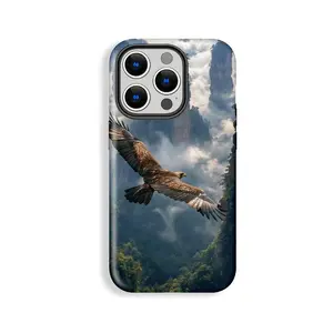 Cool Eagle Pattern Rugged Phone Case, Presidents Day, Cool Protective Case, Gift for Him or Her, Shockproof, Double Shell Anti-drop, Wear Resistant, Phone Case Suitable for Iphone 11/12/13/14/15/16/17 Pro Promax Plus Air