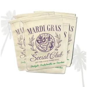 Mardi Gras Bachelorette Party Favors Hangover Recovery Kit bags Mardi Gras Social Club Hangover Survival Kits for Bachelorette on Bourbon