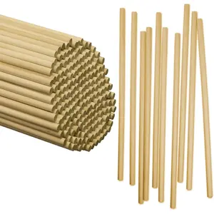 - WED120-50 Wooden Lollipops and Cake Dowel Rod, 1/4" Diameter x 12" Length (Pack of 50)