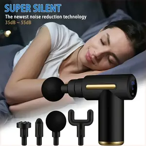 Mother's Day Gift Portable massage gun (with 4 massage heads) - Rechargeable muscle massager, suitable for the entire body, suitable for home use, travel, and gym therapy. electrico zapatos or d