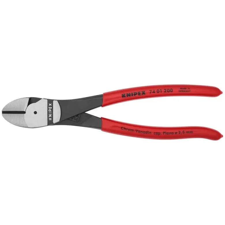 KNIPEX (74 01 200 SBA) 8" High Leverage Diagonal Cutters KNIPEX (74 01 200 SBA) 8" High Leverage Diagonal Cutters