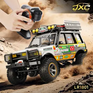 1:18 High Speed RC Car 2.4GHZ High-Torque 4WD All-Terrain Off-Road Racer with Premium Suspension ShockAbsorber Multi-Function Lighting 2-Speed Transmission Dual Lithium-ion Batteries Toy for Boys & Girls Ages 6+