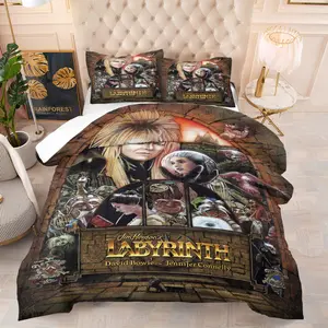 Labyrinth Pattern Comforter Set, Soft And Durable Bedding Set, Includes 1 Comforter And 1 Or 2 Pillowcases, Everyday Holiday Birthday Gift Bedroom Decor For Kids And Adults
