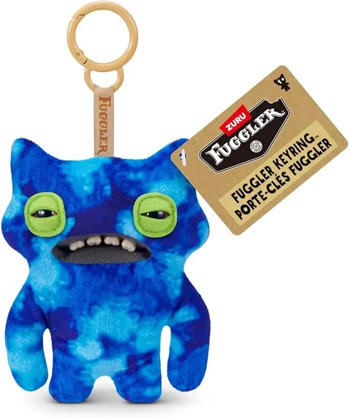 Fuggler Series 6 Keyrings, 4.5 Inch Funny Ugly Monsters Plush Keychain, Character-Themed Unisex Plush Fabric