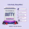The Outgoing Co. Outty Courage Powder 15 Pack Social Nootropic for Enhanced Confidence & Interactions Acai Mixed Berry Flavor Nootropics & Adaptogens Social Battery Boost