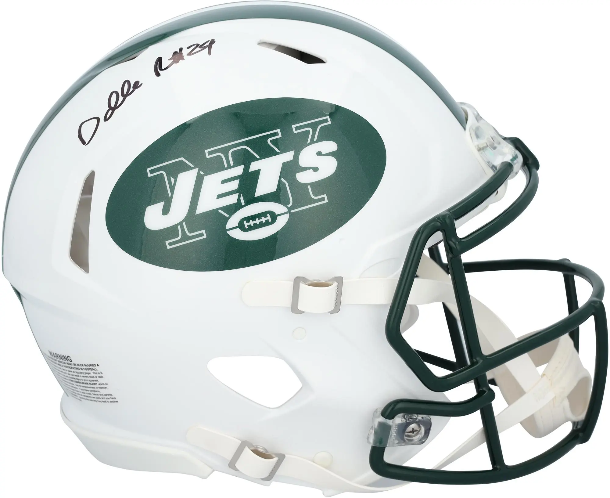Darrelle Revis New York Jets Autographed Riddell 1998-2018 Throwback Speed Authentic Helmet - Fanatics Authentic Certified