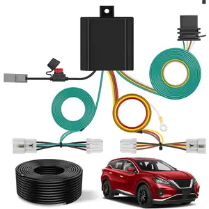 Nilight 4 Pin Trailer Wiring Harness Kit 56267 Vehicle Standard 4 Way Connector Custom for 2015 2016 2017 2018 2019 2020 2021 2022 2023 2024 Nissan Murano Simple Fit Tow Hitch Harness