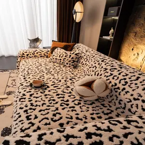 Leopard Sofa Blanket, Modern & Vintage Home Decor, Full Coverage Protection, Stylish and Practical, Relaxing Living Room Atmosphere, Soft Sofa Protector, Fashion Couch Protector