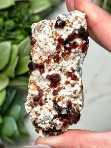 Spessartine Garnet with Smoky Quartz & Feldspar - #12