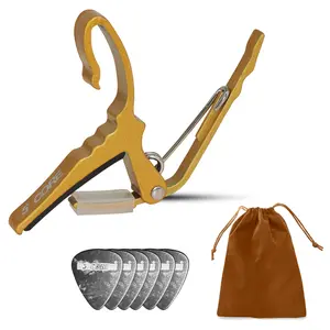 5 Core Guitar Capo Quick Change Acoustic Electric String Clip Banjo Mandolin Or Ukulele