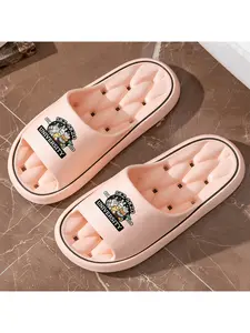 SKZ-SKZO University Cartoon Animal Slippers, Cute Husky Rabbit Fox Chick Print Slip-On Slippers, Est 2024 Kpop Fans Cozy Plush Home Slippers, Non-Slip Soft Sole Indoor House Shoes For Women Men