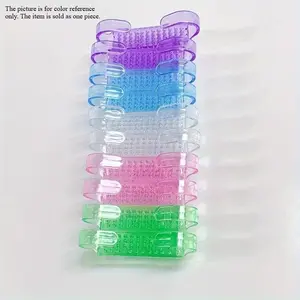 50-piece mini nail cleaning brushes with ergonomic handles - multi-color combination nail and foot dusting brushes for manicure and pedicure use, capable of easily removing dust from under the nails, portable nail care tools, Nail Art Tool