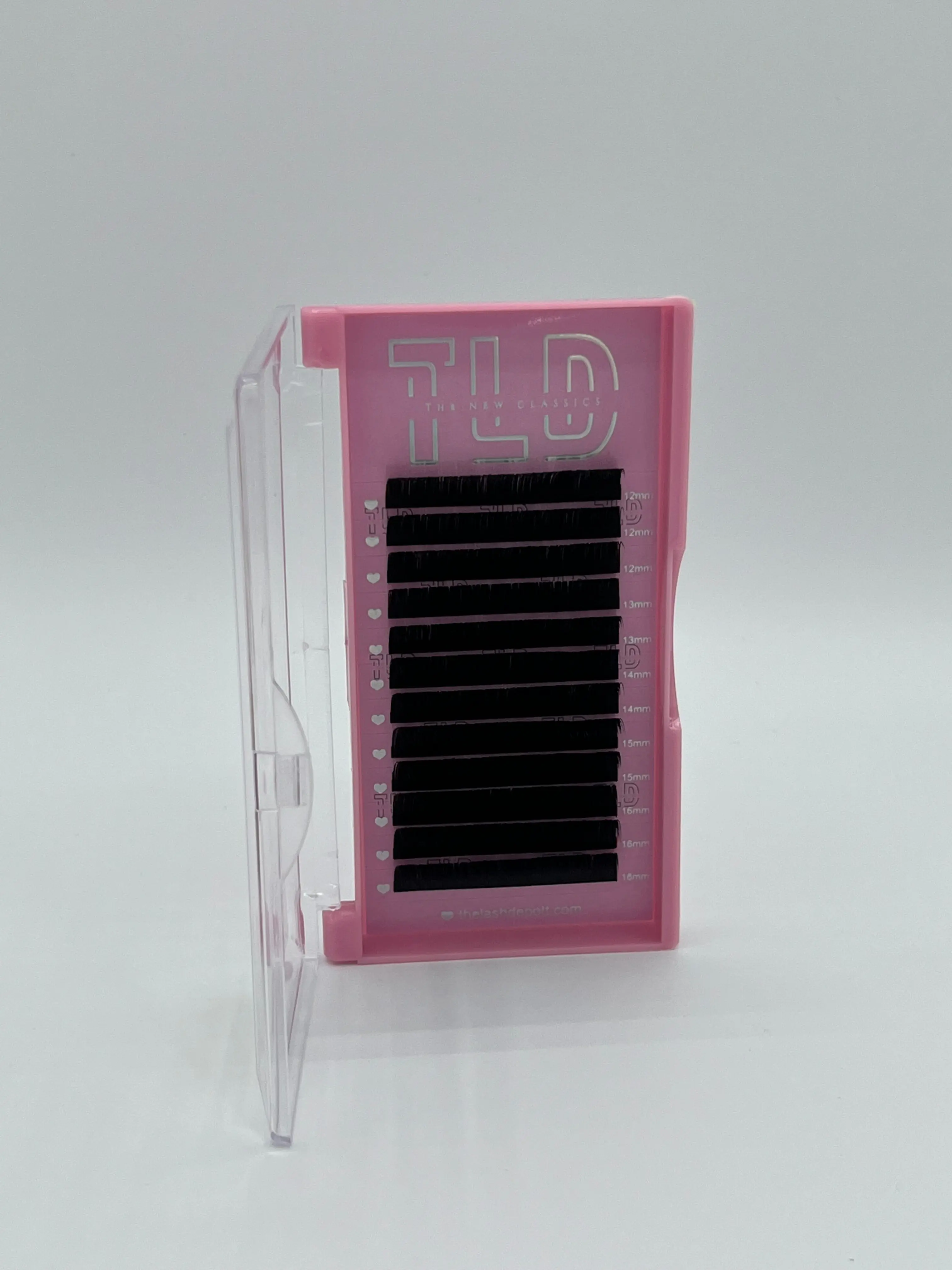 The New Classic Eyelashes Extensions 0.15 & 0.18mm 12 Row Single Trays for Double Stacked Natural Sets Cruelty-Free Makeup