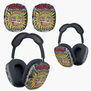 Sublime Band Sun Logo AirPods Max Case - Psychedelic 90s Ska Punk Band Merch Ear Cup Covers - Scratch Resistant Protective Hard Shell Accessories for Apple AirPods Max Headphones