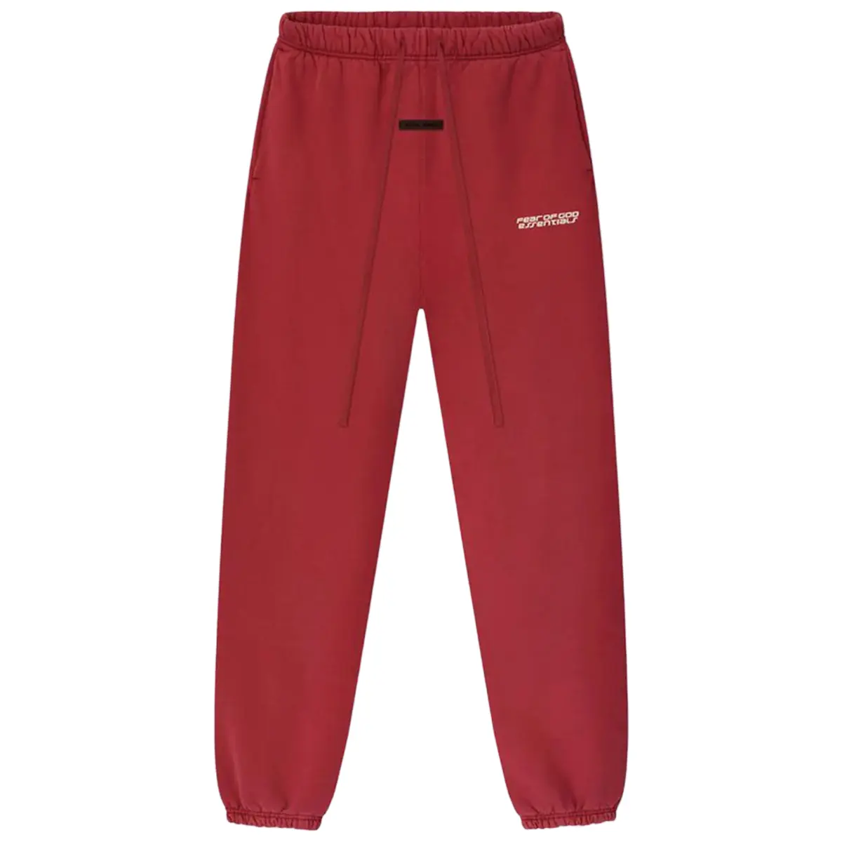Fear of God Essentials Heavy Fleece Classic Sweatpant Crimson Men's Fashion Pants New