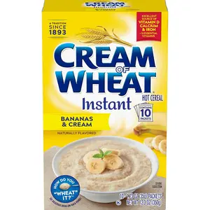 Cream of Wheat Instant Hot Cereal, Bananas and Cream, 1.23 Ounce, 10 Packets Cream of Wheat Instant Hot Cereal, Bananas and Cream, 1.23 Ounce, 10 Packets