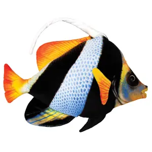 Real Planet™ Orange Angel Fish   Realistic Plush Stuffed Animal