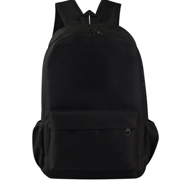 Classic Black Backpack – Lightweight Casual School Bag for Travel, Work & Daily Use