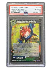 GRADED DRAGONBALL SUPER SLAB -PSA -10 -TAPION, SAVIOR TIME -JUDGE -FUSION WORLD -#275