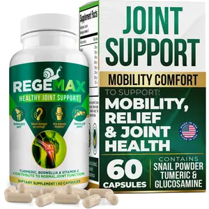 AURA VITAMINS REGEMAX regenerates and Helps Alleviate Joint discomfort Supplement, Snail Protein, Boswellia Serrata, and Turmeric – 60 Caps. (1)