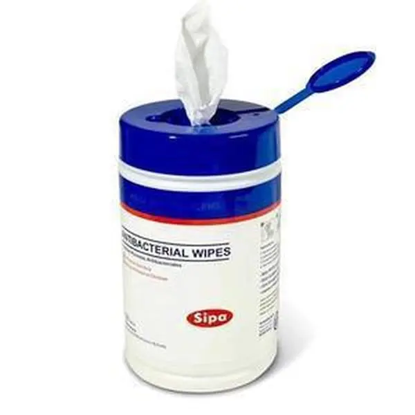 Sipa Antibacterial Wipes for Hands, Long-Staple Material, 100 Wipes Pack